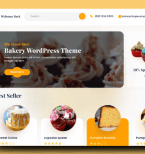Free Cake Shop WordPress Theme