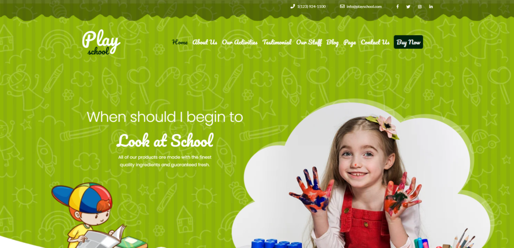 Premium Preschool Kindergarten WordPress Theme multipurpose WordPress themes